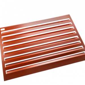 Evolar Backcover voor Airco Omkasting - Steenrood - Uitbreiding Medium