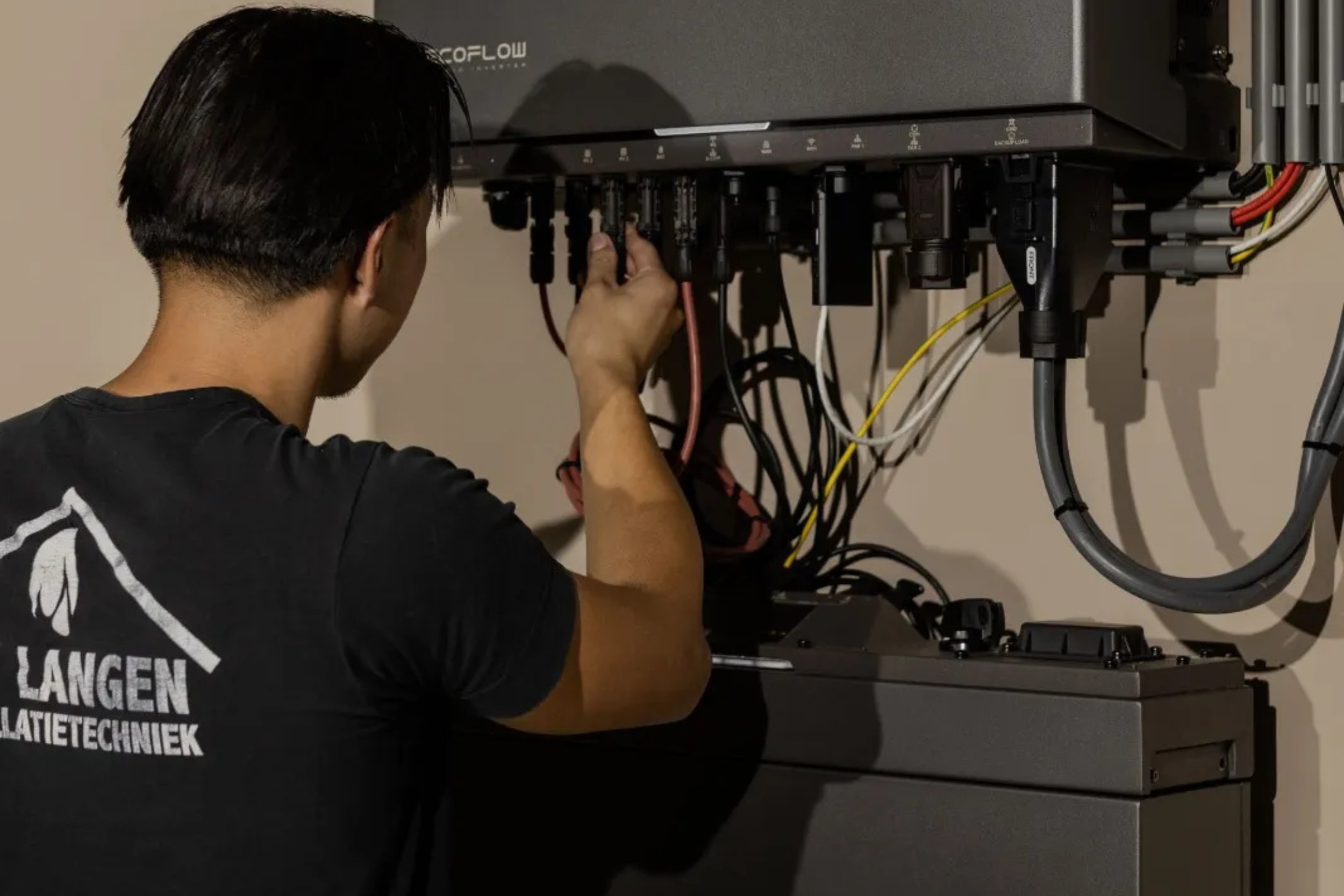 Evolar omkasting buitenunit airco project